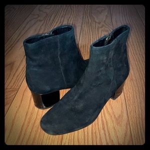 Sam Edelman Black Suede Booties